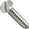 #12 Sheet Metal Screws Stainless Steel Oval Head Slotted Type A Tapping All Size