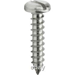 #14 Pan Head Sheet Metal Screws Stainless Steel Slotted Type A Self Tap All Size