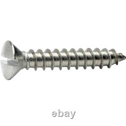 #14 Sheet Metal Screws Stainless Steel Oval Head Slotted Type A Tapping All Size
