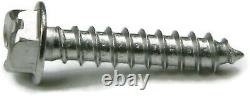 #14 Sheet Metal Screws Stainless Steel Slotted Hex Washer Head Select Size