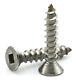 #14 Sheet Metal Screws Stainless Steel Square Drive Flat Head Select Size