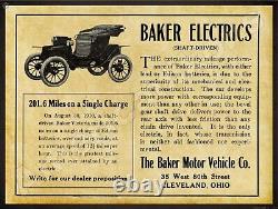 1911 Baker Electric Cars NEW Metal Sign 24x30 USA STEEL XL Size 7 lb