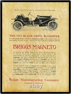 1911 Black Crow Roadster NEW Metal Sign 24 x 30 USA STEEL XL Size 7 lbs