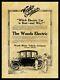 1913 Woods Electric Car, Chicago New Metal Sign 24x30 Usa Steel Xl Size 7 Lb