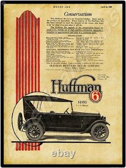 1920 Huffman Motor Cars NEW Metal Sign 24 x 30 USA STEEL XL Size 7 lbs