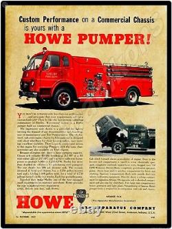 1957 Indian Fire Pumps NEW Metal Sign 24 x 30 USA STEEL XL Size, 7 lbs