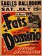 1961 Fats Domino Concert New Metal Sign 24x30 Usa Steel Xl Size 7 Lb