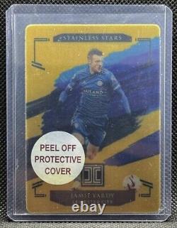 2020-21 Panini Impeccable EPL =Jamie Vardy= GOLD Stainless Stars # /10 Leicester