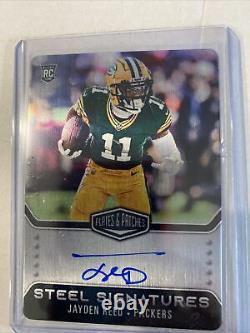 2023 Plates & Patches Jayden Reed RC Auto On Card Rookie Steel Signatures /300