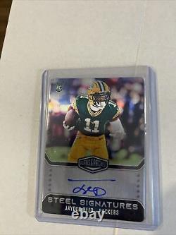 2023 Plates & Patches Jayden Reed RC Auto On Card Rookie Steel Signatures /300
