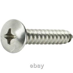 #4 Truss Head Sheet Metal Screws Self Tapping Phillips Stainless Steel All Sizes