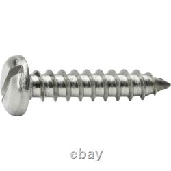 #6 Pan Head Sheet Metal Screws Stainless Steel Slotted Type A Self Tap All Sizes