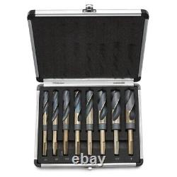 8 PC Large Size Sized Steel Metal Silver and Deming Tool Drill Bit Set Demming