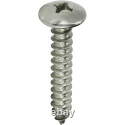 #8 Truss Head Sheet Metal Screws Self Tapping Phillips Stainless Steel All Sizes