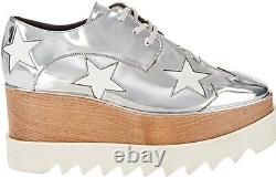 Brand New Authentic Stella McCartney Silver Elyse Star Shoes Euro Size 36 US 6