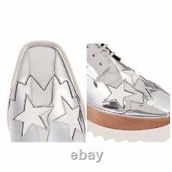 Brand New Authentic Stella McCartney Silver Elyse Star Shoes Euro Size 36 US 6