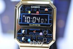 Casio Vintage A100WEPC PAC-MAN Digital Black/Gold Watch A100WEPC-1B Limited Ver