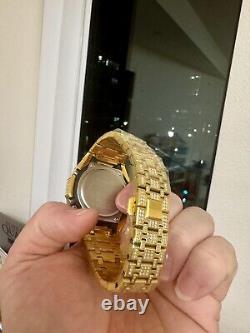 Casioak G-Shock GA2100-GB1A mod With Full Diamond Gold Stainless Steel STRAP