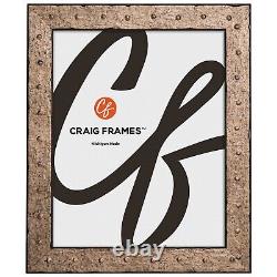 Craig Frames Rivet, 1.25 Inches Wide Pitted Steel Picture Frame