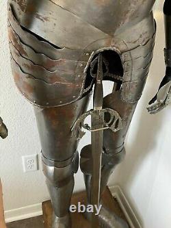 DECORATIVE MEDIEVAL KNIGHT FULL METAL SUIT OF ARMOR Life Size Restored NM183