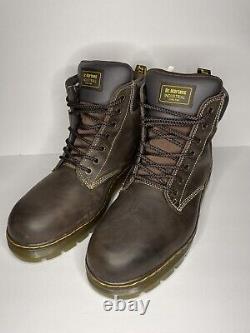 Dr. Martens Heavy Industrial Steel Toe Work Winch Boots Mens Size 14 Brown New