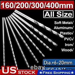 For Metal Drilling ALL SIZE HSS Extra Long High Speed Steel Twist Drill Bits