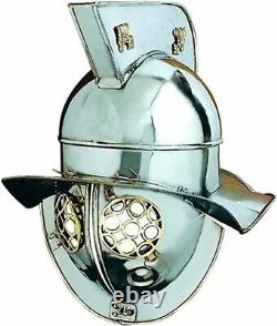 Gladiator Helmet One Size Metallic Armour