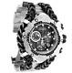 Invicta Gladiator Men's 55mm Black And Silver Swiss Chronograph Watch 34431