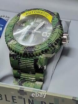 Invicta U. S. Navy Automatic Men's Watch 52mm Steel Aqua Plating 34679 CAMOFLAUGE