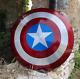 Marvels Avengers Legend Captain America Full Size Shield Metal With Leather Strp