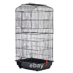 Premium Metal Bird Cage for Parrots, Parakeets Large Size, Stainless Steel