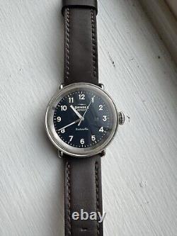Shinola Detrola Unisex Watch -Blue With Both Leather And Rubber Straps