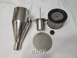 Small Size Cyclone Dust Collector, All Metal, Chromed Steel and Stainless Steel