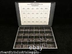Stainless Sheet Metal Screw Phillips Oval head Assortment / Kit in a Metal Tray