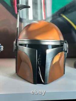 Steel Metal Mandalorian Helmet Custom made Mandalorian Helmet (Adult size)