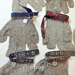 US Mesh Metal Mesh Work Glove Stainless Steel Lot x10 Gloves Various Sizes
