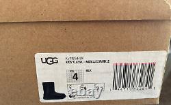 Ugg Classic II Metallic Sparkle Black Girls Size 4 Boots/ Brand New