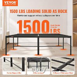 VEVOR Queen Size Bed Frame 18 inch Metal Bed Frame Platform 1500 lbs Noise Free