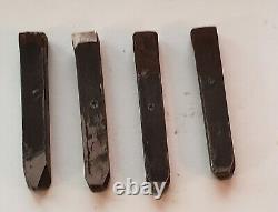 Vintage Sterling Hand Made Steel Metal Dies Size 1/4 28 Total ALPHABET &