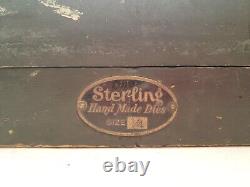 Vintage Sterling Hand Made Steel Metal Dies Size 1/4 28 Total ALPHABET &