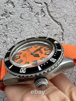 Vintage citizen diver challenger 150m orange dial 52-0110 41mm 1970's