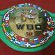 Wbc Jeff Championship Boxing Leather Belt Metal Plated Belt Brand New Adult